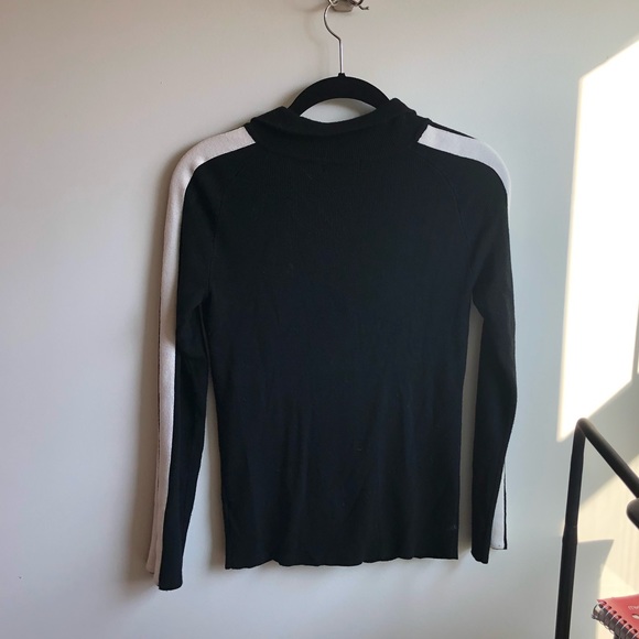 Aqua Striped Quarter Zip Sweater - Picture 2 of 3